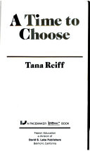 A Time to Choose cover