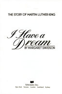 I Have a Dream: The Story of Martin Luther King cover