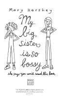 My Big Sister Is So Bossy She Says You Can't Read This Book cover