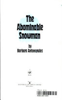 The Abominable Snowman cover