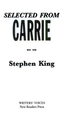 Selected from "Carrie" cover