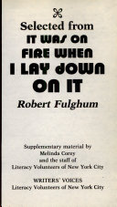 Selected from "It Was on Fire when I Lay Down on It" cover
