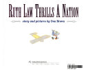 Ruth Law Thrills a Nation cover