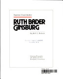 Ruth Bader Ginsburg: Supreme Court Justice cover